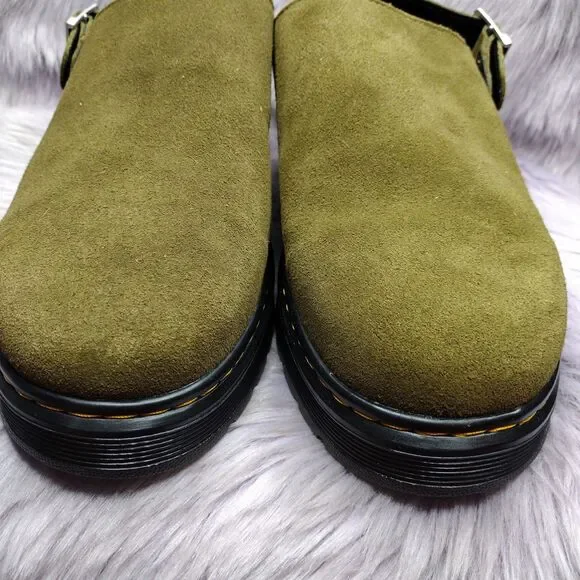 NEW Dr. Martens Brookline Mule Olive Green Suede Slingback Men\'s Size 14 Nwot NEW Dr. Martens Brookline Mule Olive Green Suede Slingback  main image 3